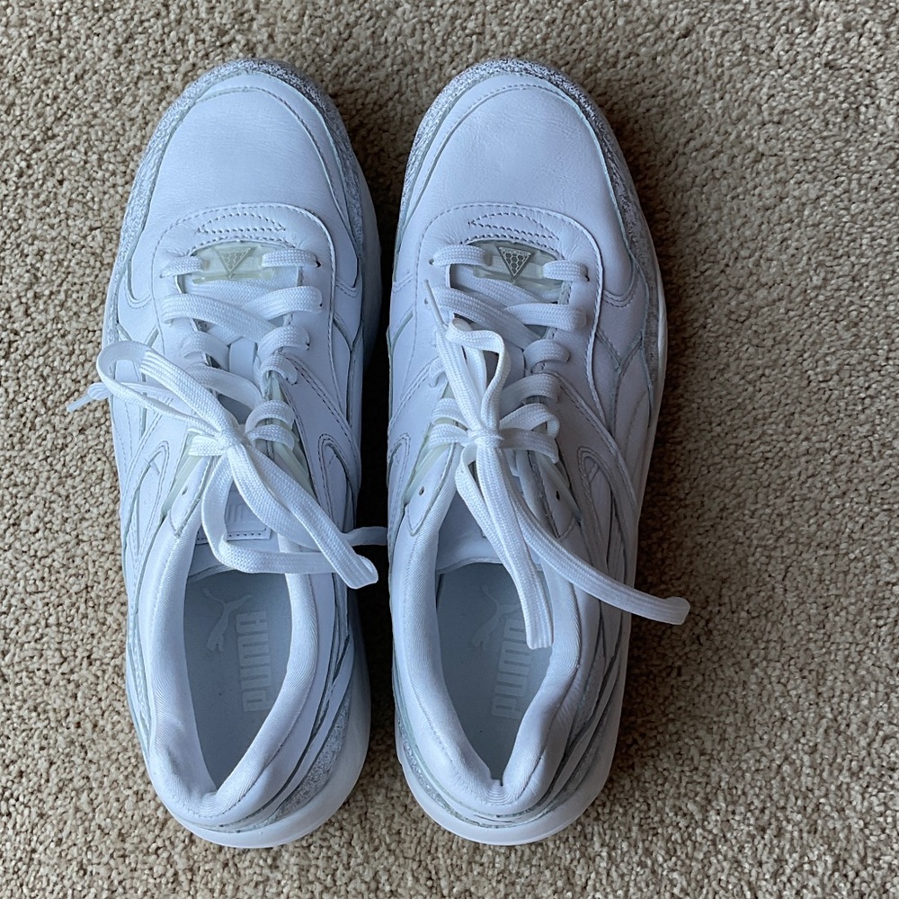 Puma Classic White Lace-Up Sneakers - Picture 2 of 5